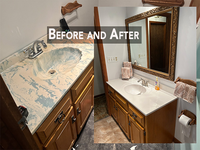 Bathroom Before and After